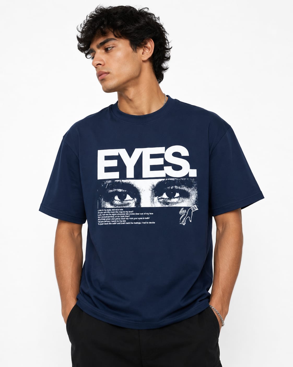 Deep blue t shirt